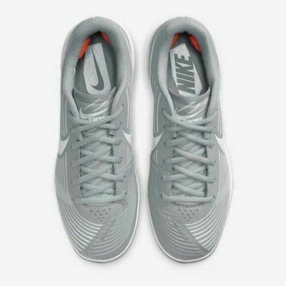 Nike Women's Lunar Hyperdiamond 3 Pro Grey Metal Softball Cleats Size 8 - Picture 4 of 7